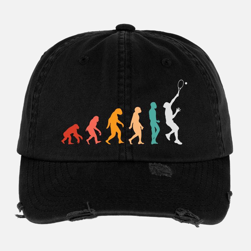 Évolution du tennis Casquette vintage effet usé Flexfit
