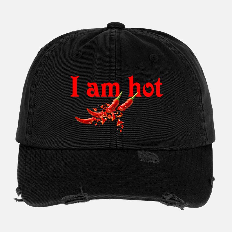 Je suis chaud - Piment Casquette vintage effet usé Flexfit