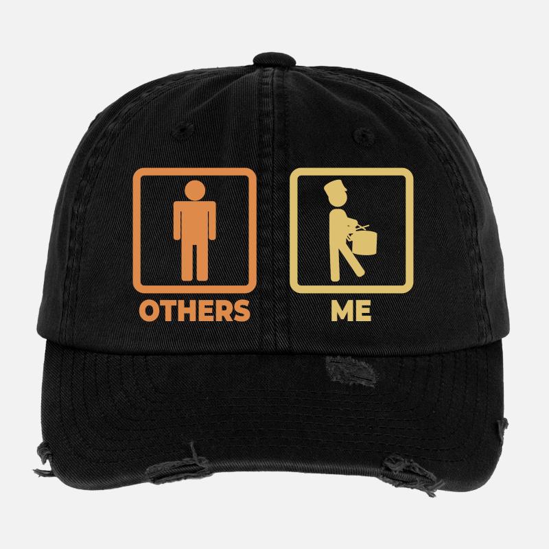 Horaire du batteur Casquette vintage effet usé Flexfit