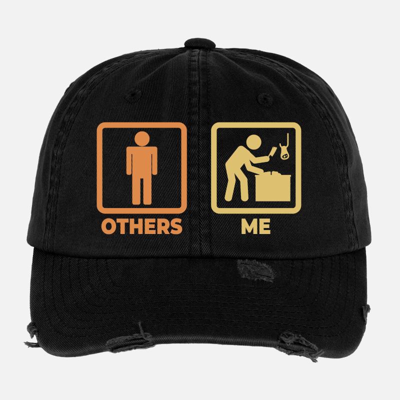 Butcher Stick Figure Flexfit Vintage Destroyed Cap