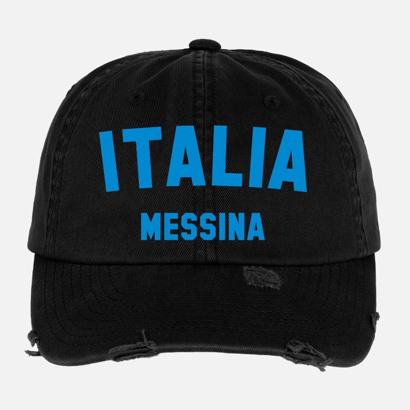 MESSINA Italy Italien Flexfit Vintage Destroyed Cap