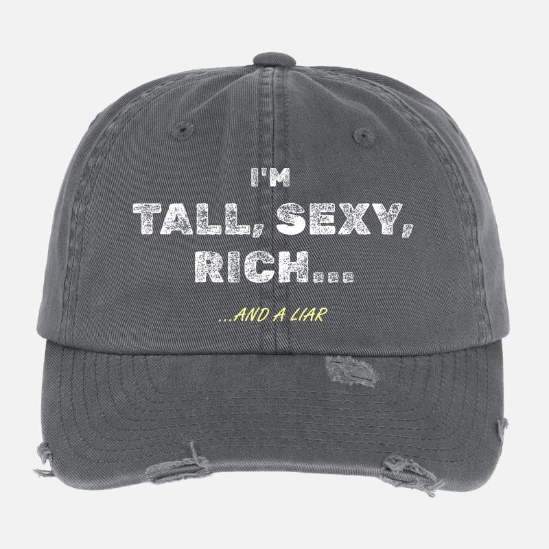 Groß, sexy und reich... sicher Flexfit Vintage Destroyed Cap