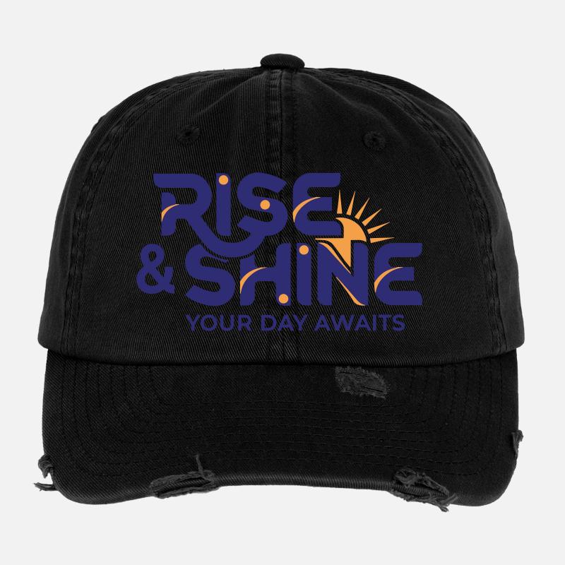 Lever et briller - Objectifs de la routine matinale Casquette vintage effet usé Flexfit