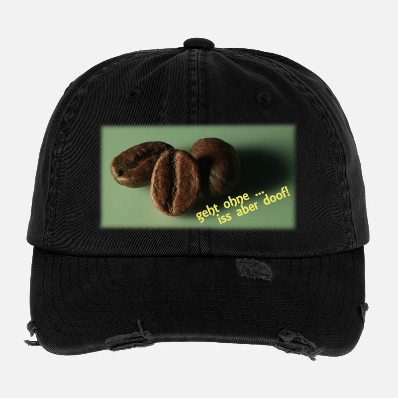 Grains de café Casquette vintage effet usé Flexfit