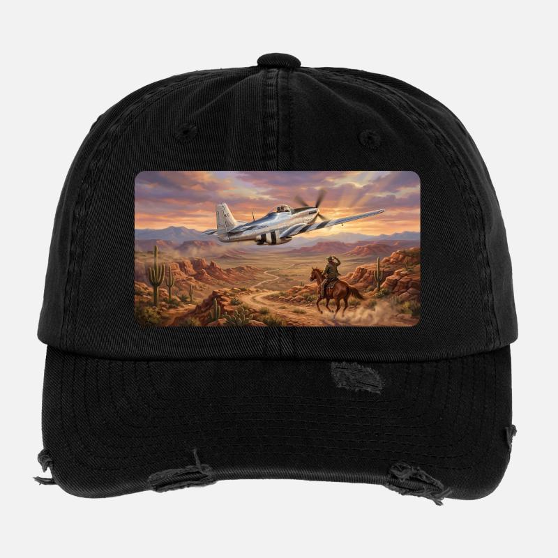 Iconic Pony Fighter Flexfit Vintage Destroyed Cap
