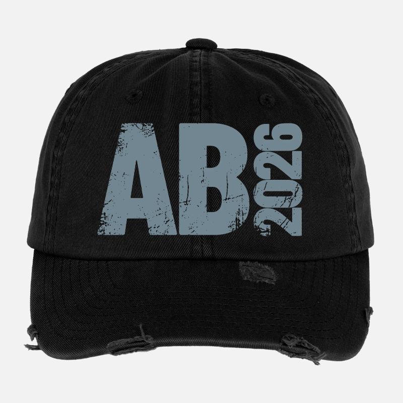 Abi 2026 - Abitur - Don | Conception minimale Casquette vintage effet usé Flexfit