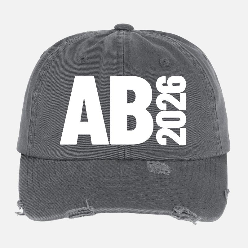 Abi 2026 - Abitur - Don | Conception minimale Casquette vintage effet usé Flexfit