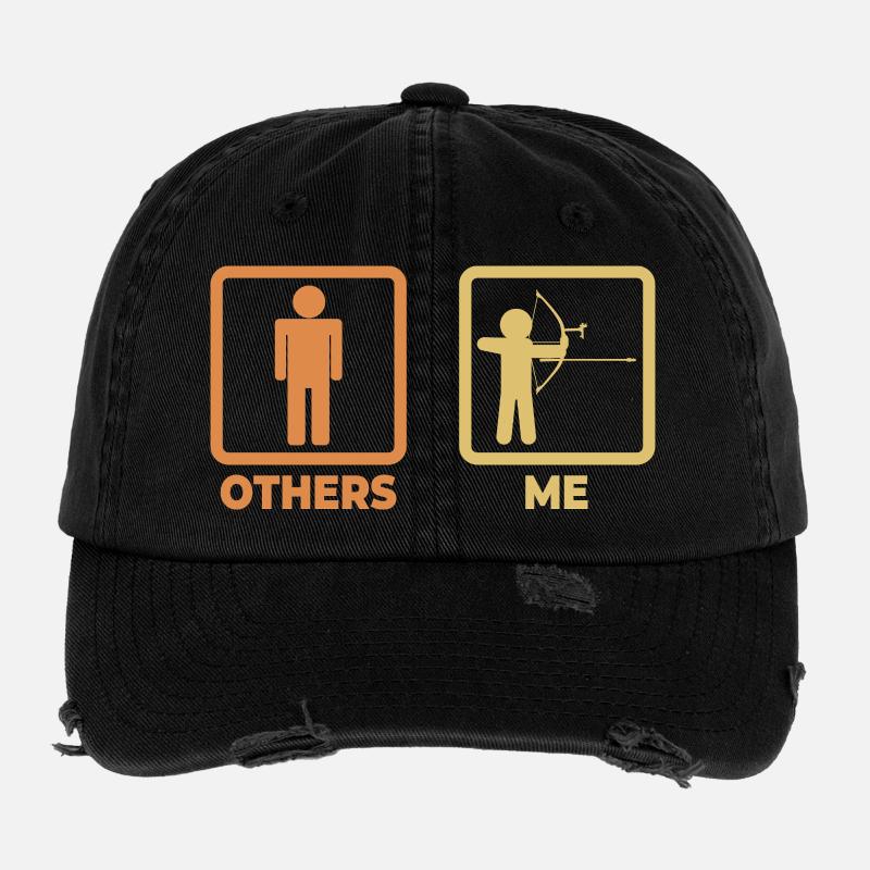 Bonhomme bâton archer Casquette vintage effet usé Flexfit