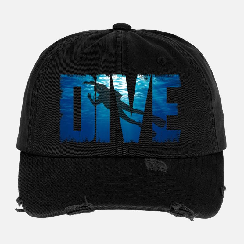 Plongée sous-marine Casquette vintage effet usé Flexfit