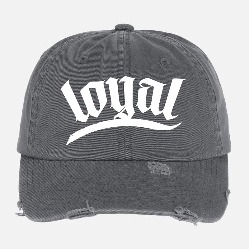 loyal game gang team clan bro brüder crew bobber Flexfit Vintage Destroyed Cap