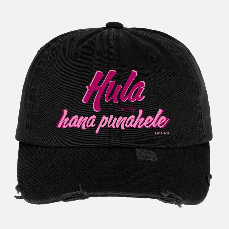 Hula est mon hana punahele Casquette vintage effet usé Flexfit