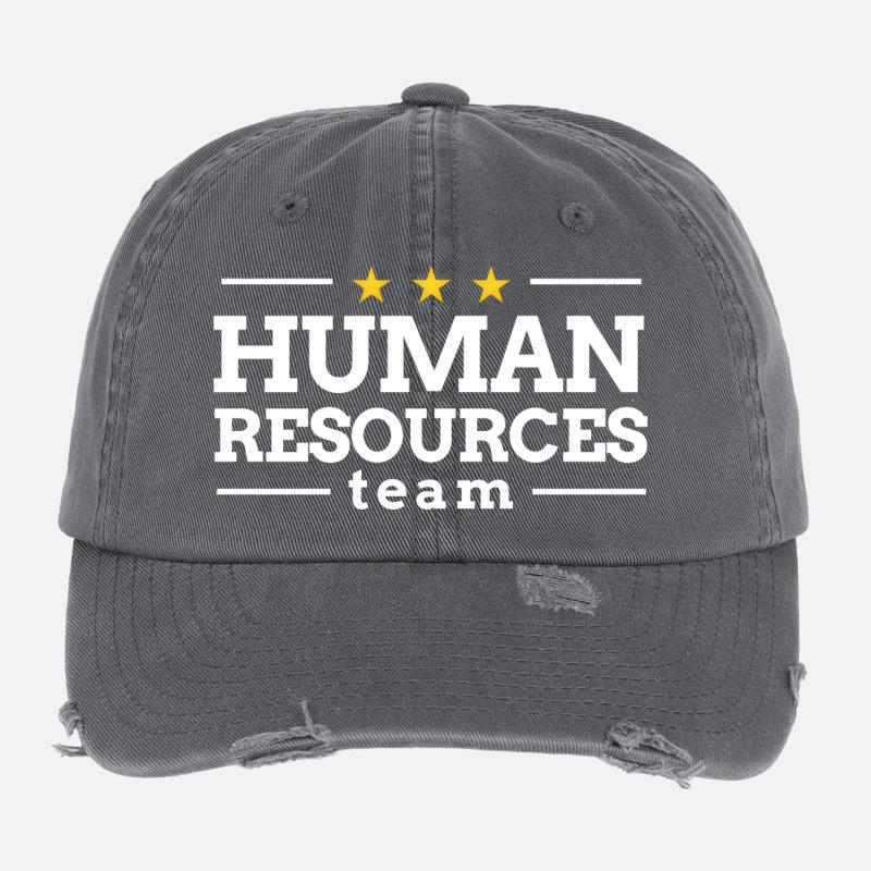 Human Resources Team Flexfit Vintage Destroyed Cap