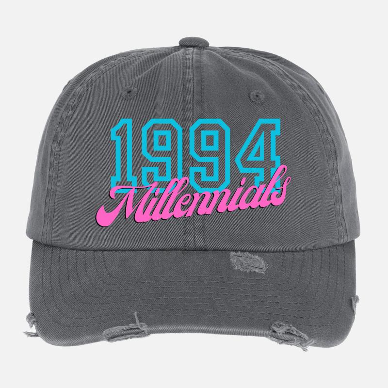 1994 Millennials Rétro Date Design Casquette vintage effet usé Flexfit