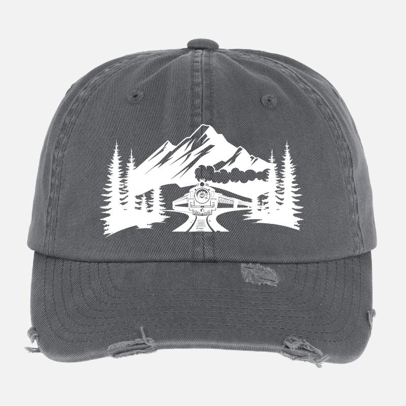 Railroad Flexfit Vintage Destroyed Cap