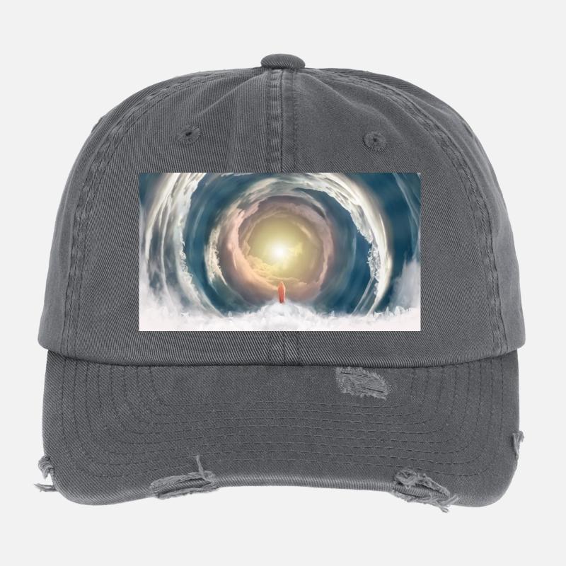 Faisceau de lumière céleste Casquette vintage effet usé Flexfit