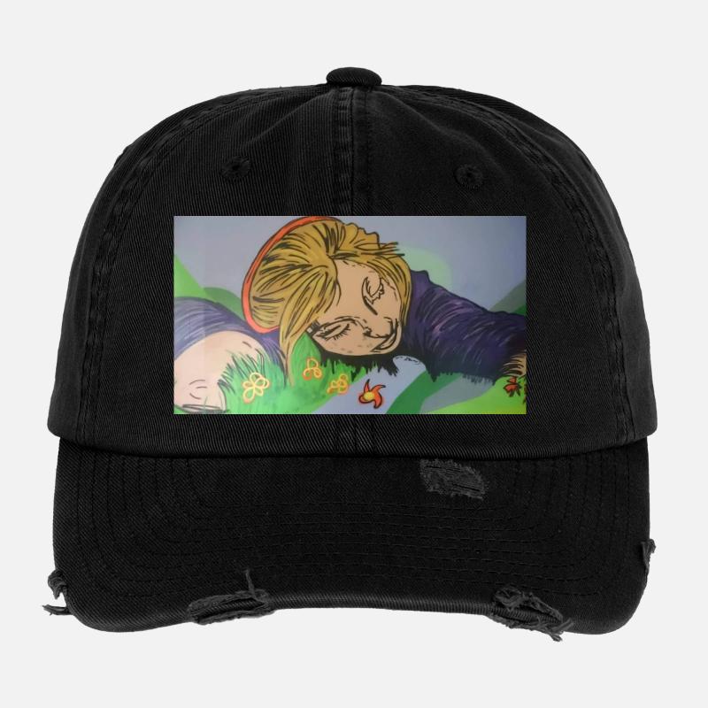 Träumendes Mädchen Flexfit Vintage Destroyed Cap