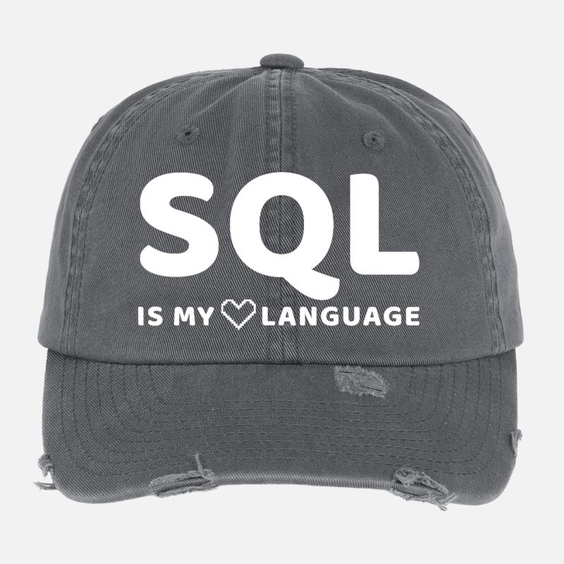 Modèle de code céleste sur fond sombre Casquette vintage effet usé Flexfit