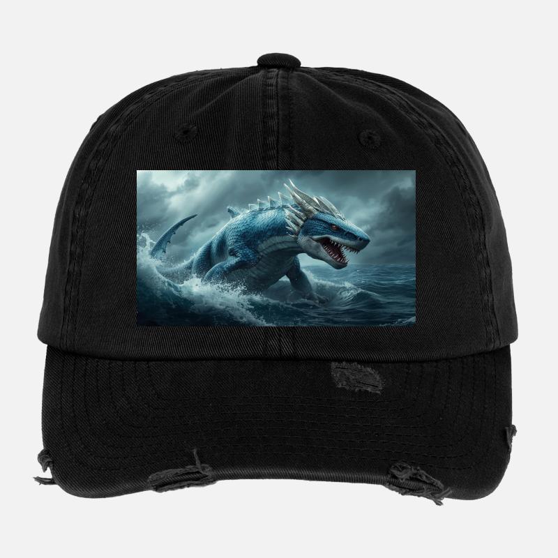 Dragon Requin2 Casquette vintage effet usé Flexfit