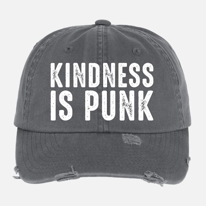 Kindness Is Punk Flexfit Vintage Destroyed Cap