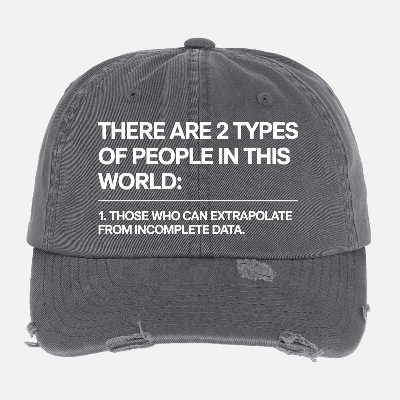 Statistik Analyse Data Science Extrapolation Flexfit Vintage Destroyed Cap