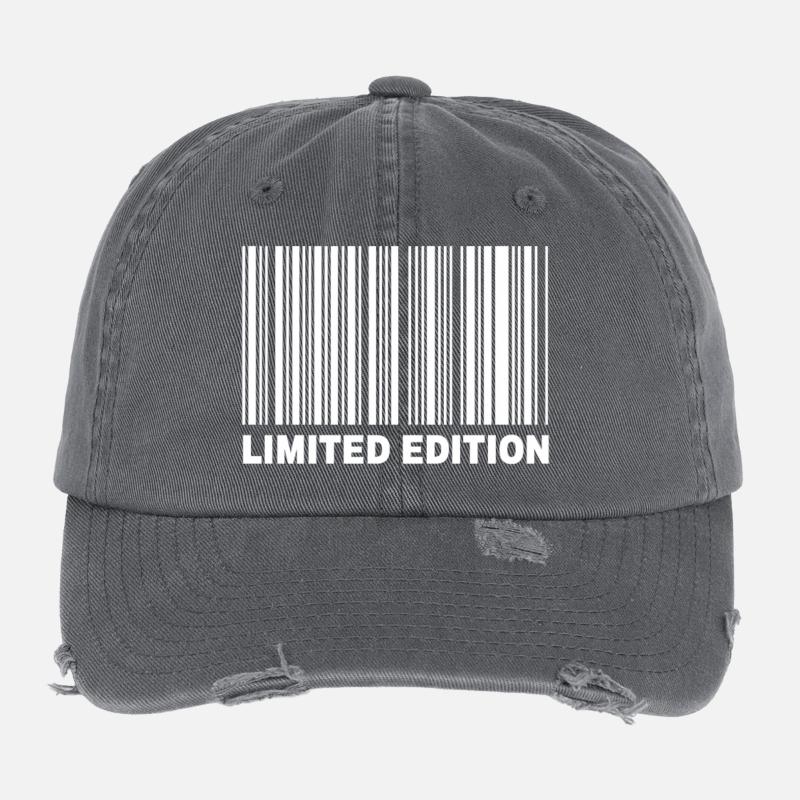 ÉDITION LIMITÉE - CODE-BARRES Casquette vintage effet usé Flexfit