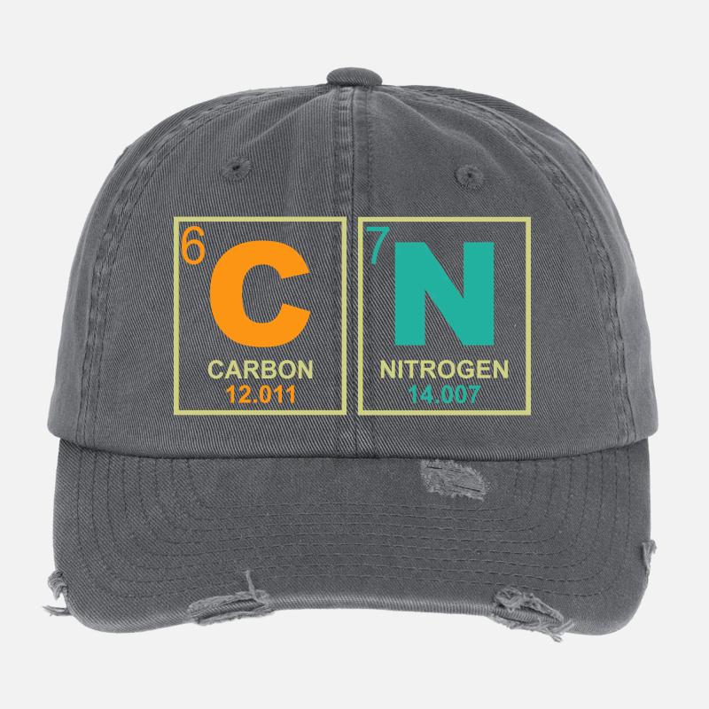 Tableau périodique Rétro 67 Drôle de Professeur Science Casquette vintage effet usé Flexfit
