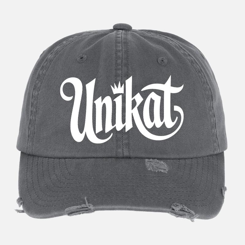 Unique Unique Individuel Valeur de soi unique Casquette vintage effet usé Flexfit