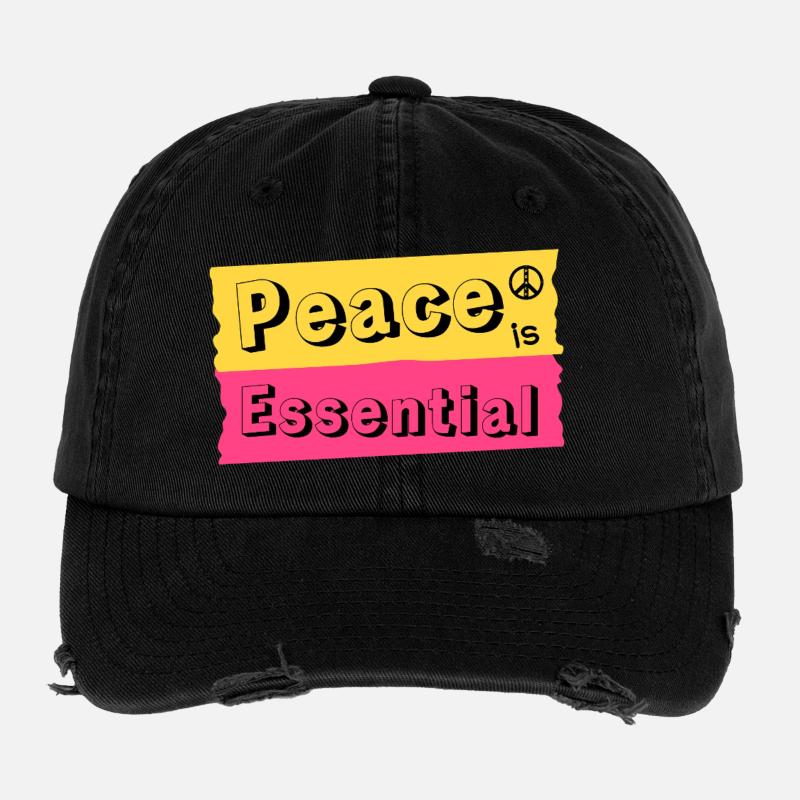 Peace ist Essential Flexfit Vintage Destroyed Cap