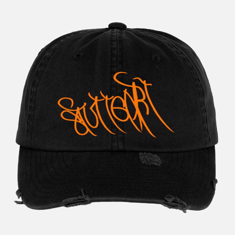 Stuttgart Street Art Souvenir Flexfit Vintage Destroyed Cap