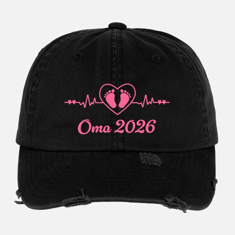  Oma 2026  Flexfit Vintage Destroyed Cap