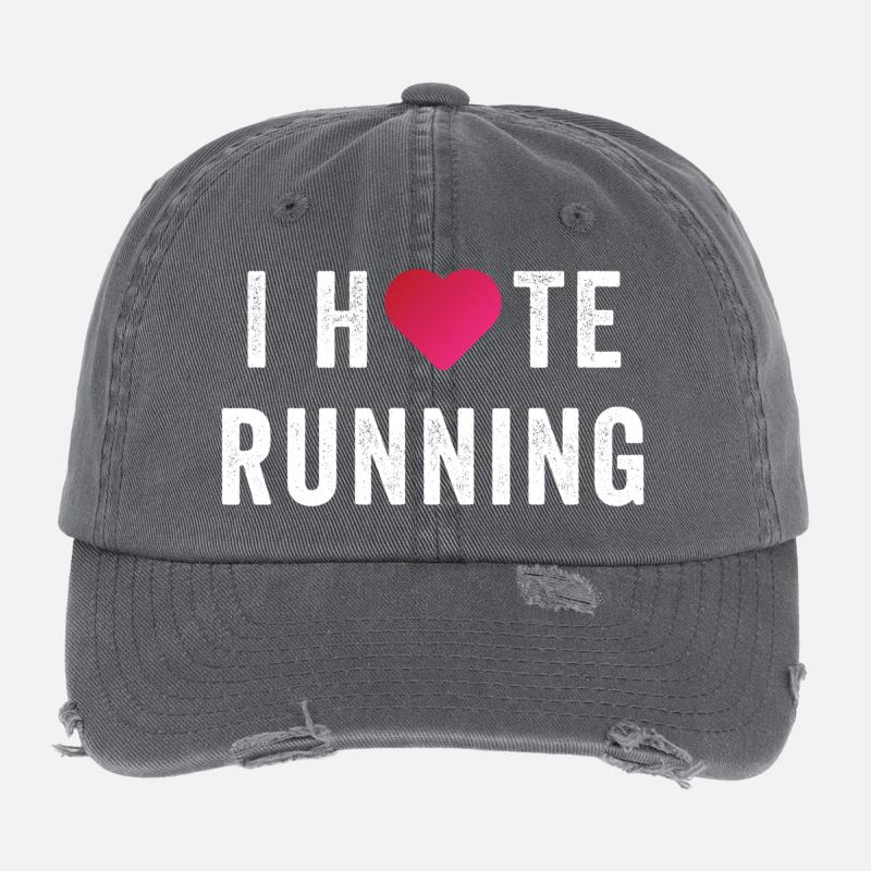 Ich liebe/hasse das Laufen Flexfit Vintage Destroyed Cap