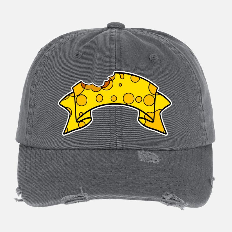 Fromage Bannière Casquette vintage effet usé Flexfit