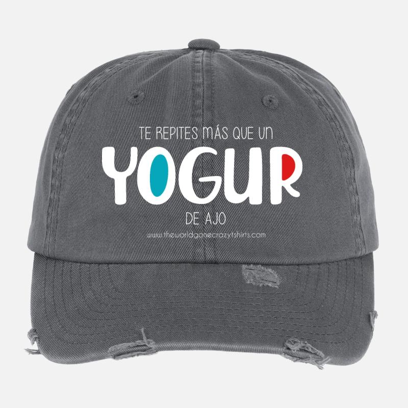 Garlic yogurt (dark) Flexfit Vintage Destroyed Cap