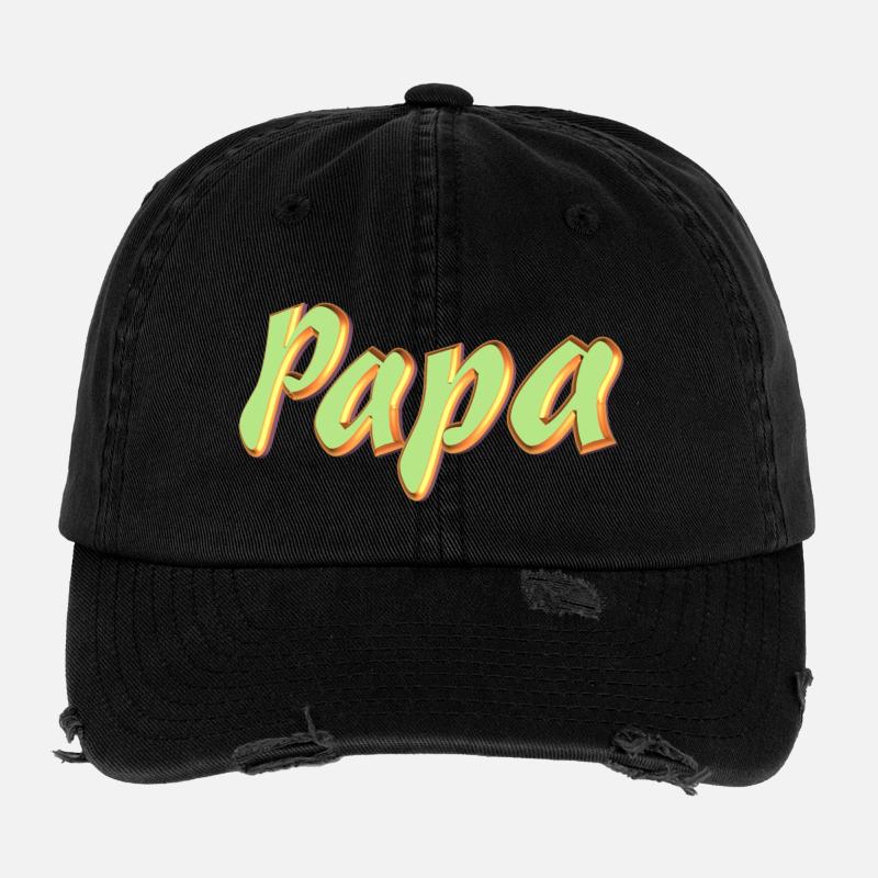 Kosename Papa 3D Style Flexfit Vintage Destroyed Cap