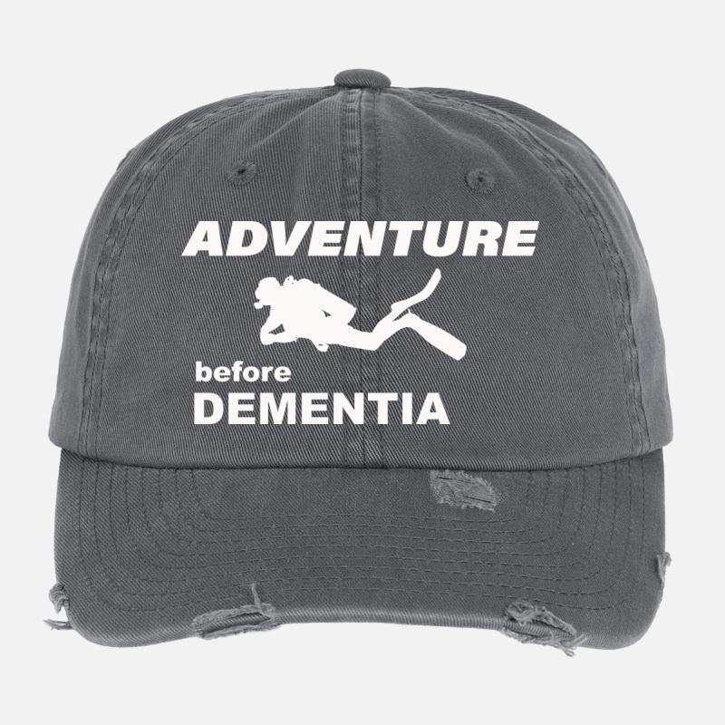 DIVING ADVENTURE Flexfit Vintage Destroyed Cap