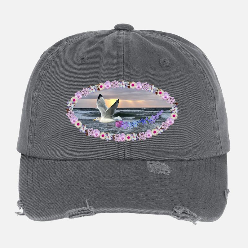 Seagull Kitsch Pull Moche Pull Moche Fête Moche Casquette vintage effet usé Flexfit