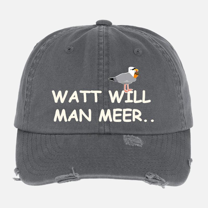 Watt Wandern  Flexfit Vintage Destroyed Cap