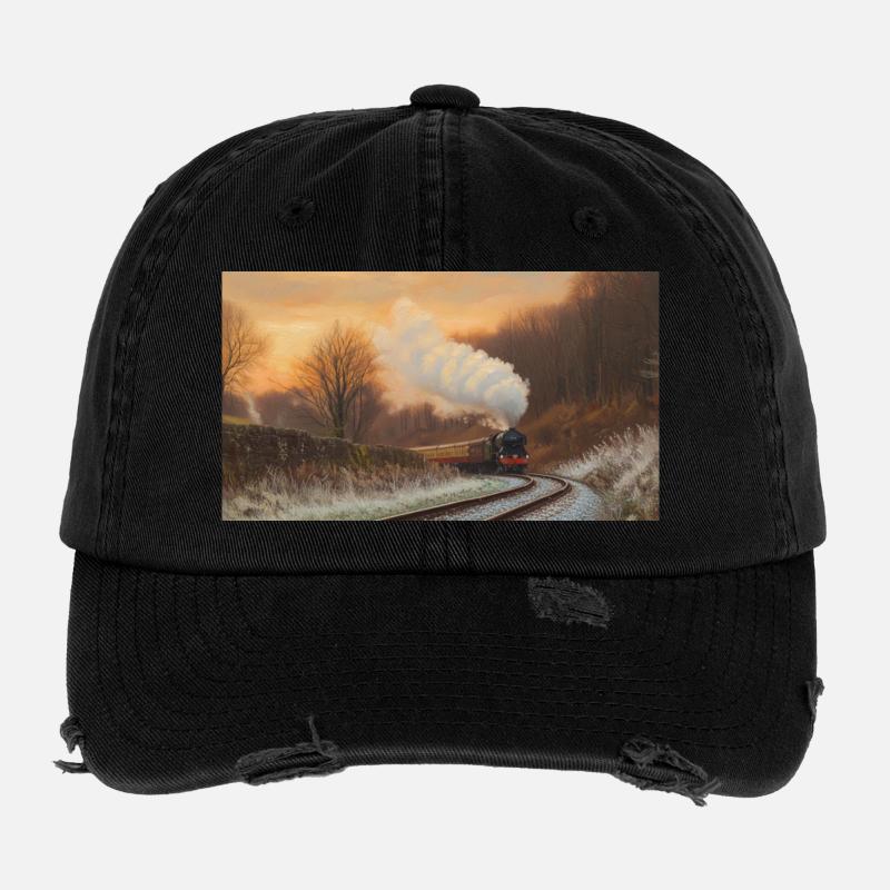 L’Écossais volant en hiver Casquette vintage effet usé Flexfit