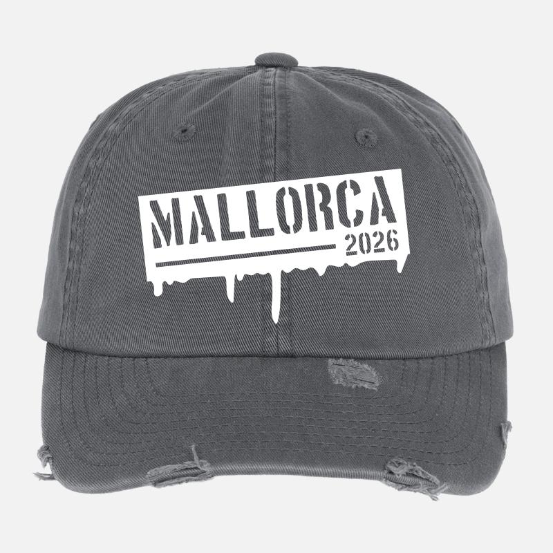 Mallorca 2026 Flexfit Vintage Destroyed Cap