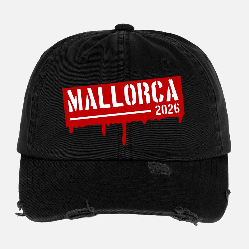 Majorque 2026 Casquette vintage effet usé Flexfit