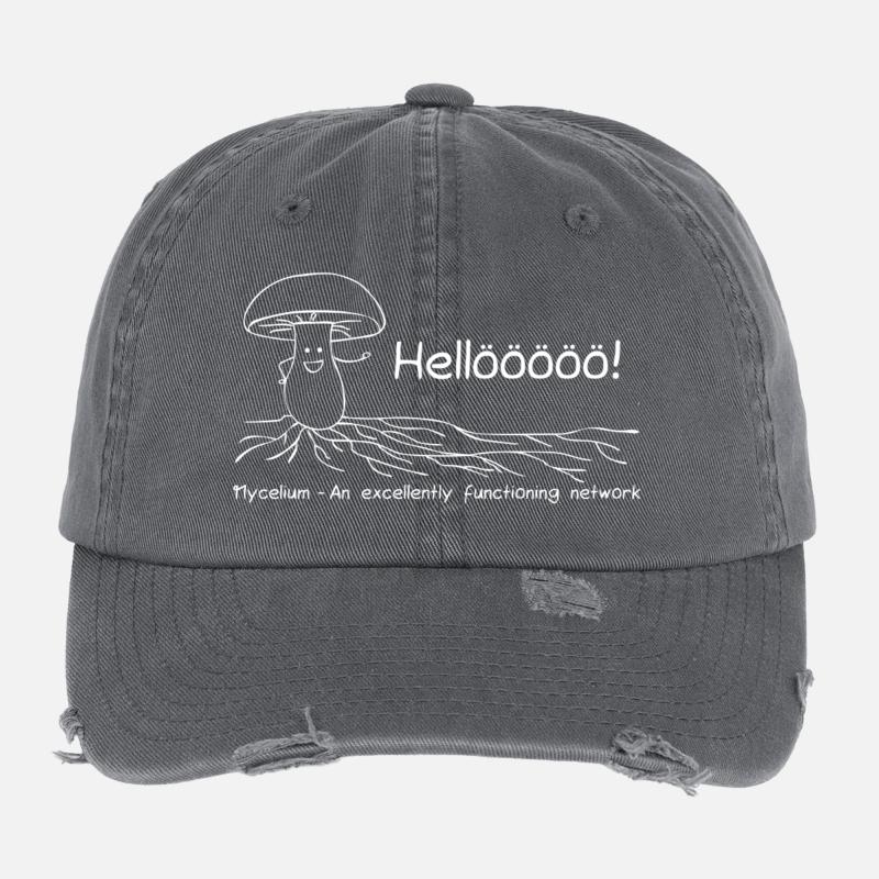 Mycelium - An excellently functioning network Flexfit Vintage Destroyed Cap