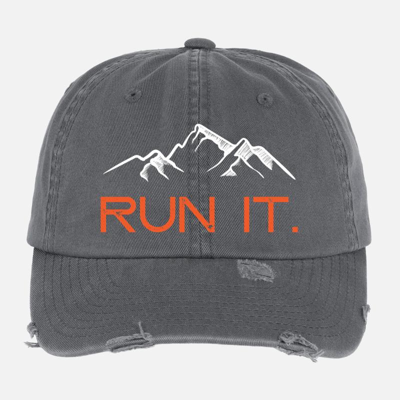 Ultra Running - Cours ! Casquette vintage effet usé Flexfit