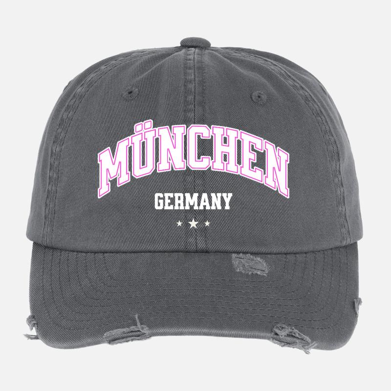 München Neonbogen Flair Flexfit Vintage Destroyed Cap
