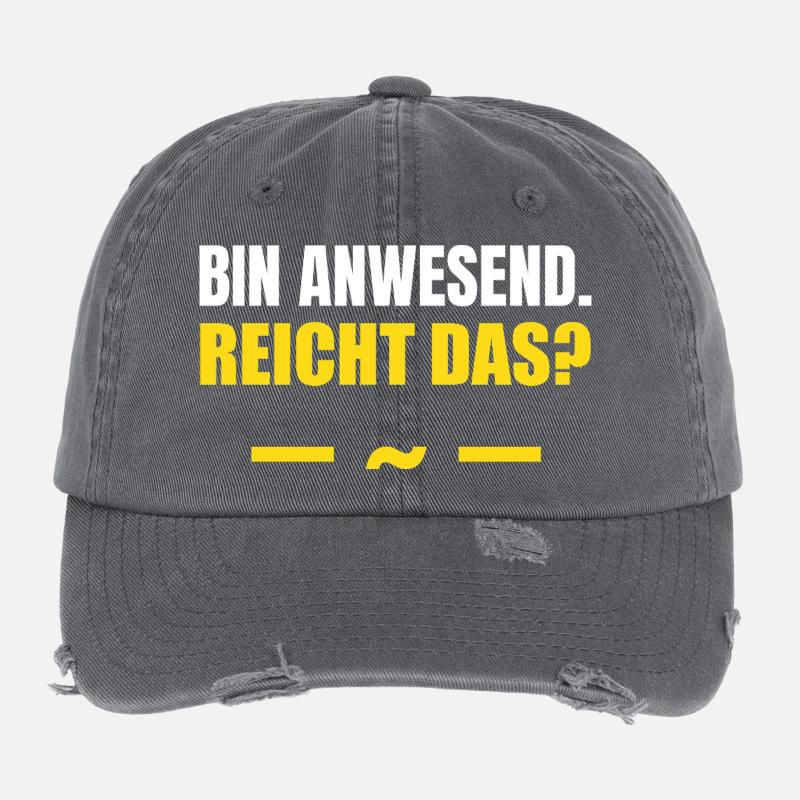 Je suis là, ça suffit Casquette vintage effet usé Flexfit