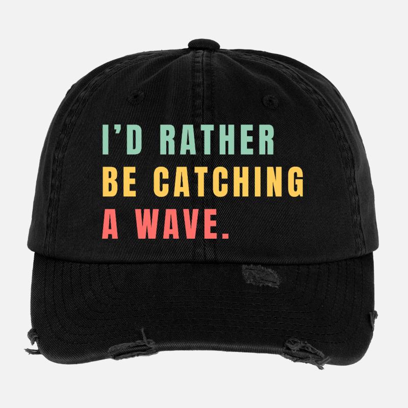 Je préférerais attraper une vague Casquette vintage effet usé Flexfit