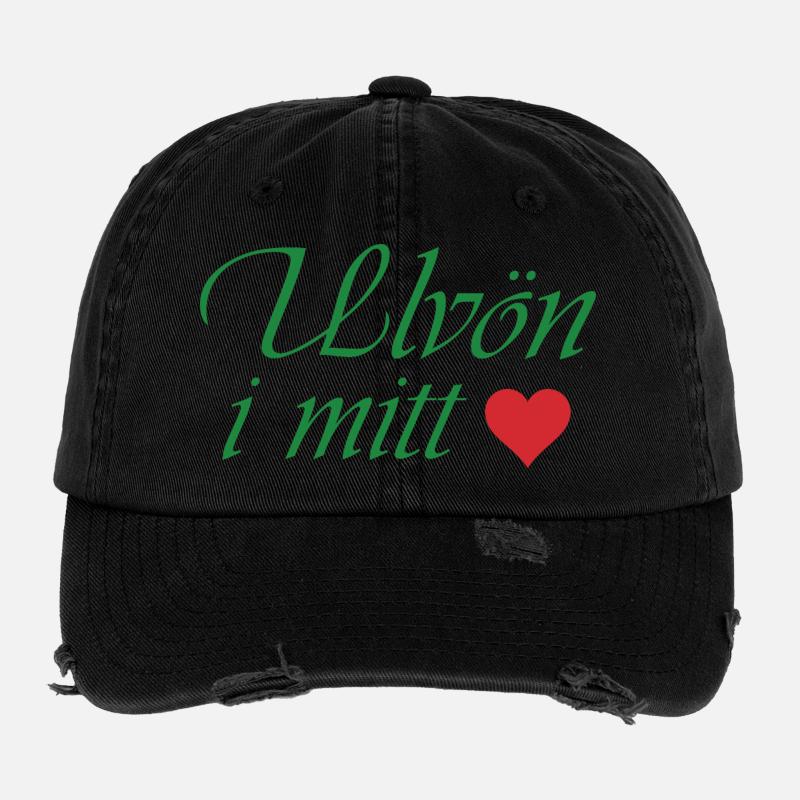 Ulvön dans mon cœur Casquette vintage effet usé Flexfit