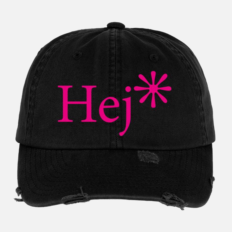 Hej Pink Starlet Greetings Flexfit Vintage Destroyed Cap