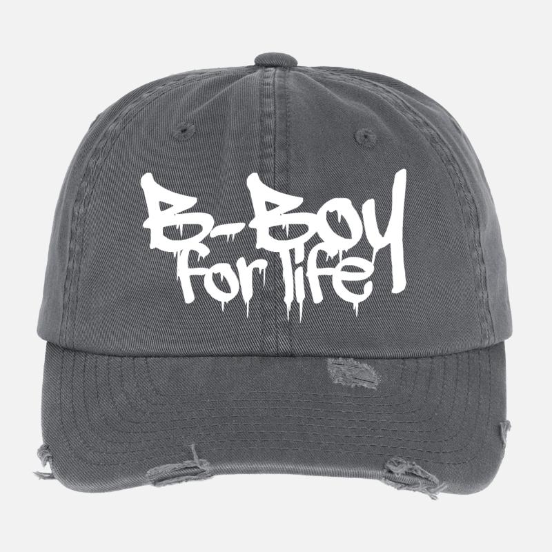 Bboy Lifestyle Graffiti Breakdance Crew Icône Casquette vintage effet usé Flexfit