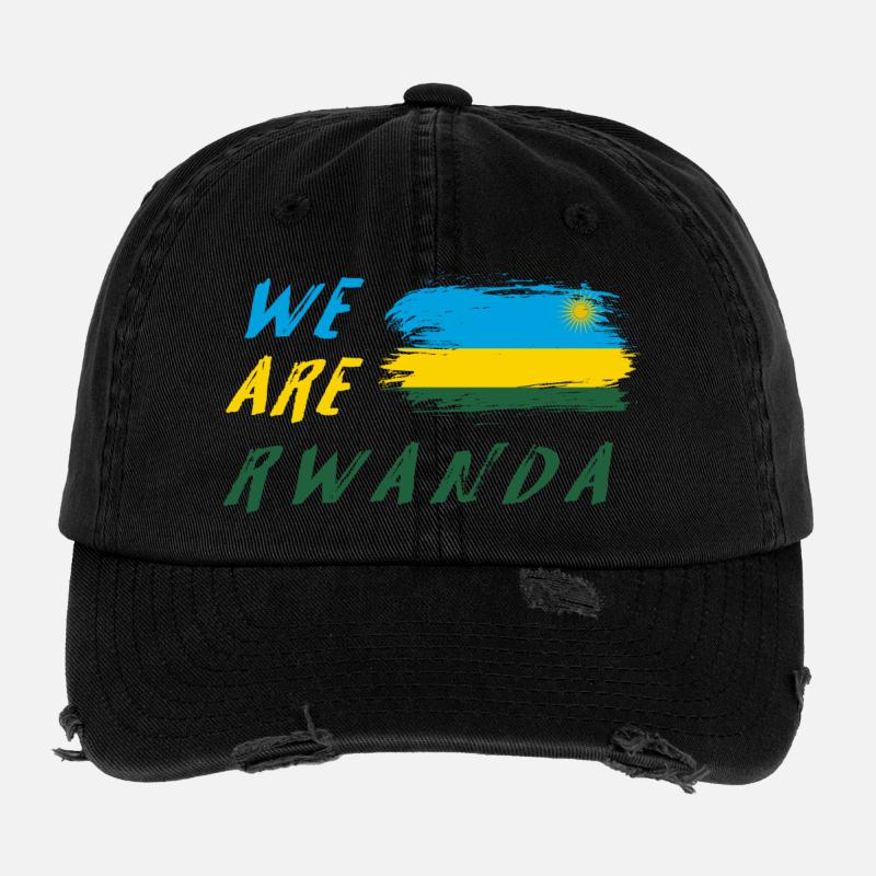 We are Rwanda Flexfit Vintage Destroyed Cap