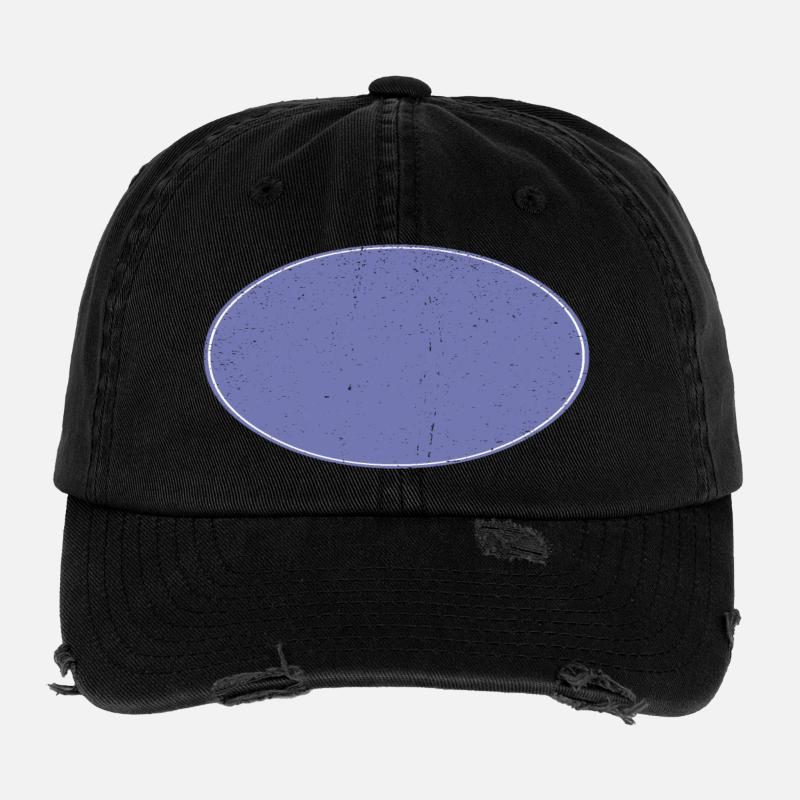 Ovaler Background Hintergrund schmutzig violett Flexfit Vintage Destroyed Cap